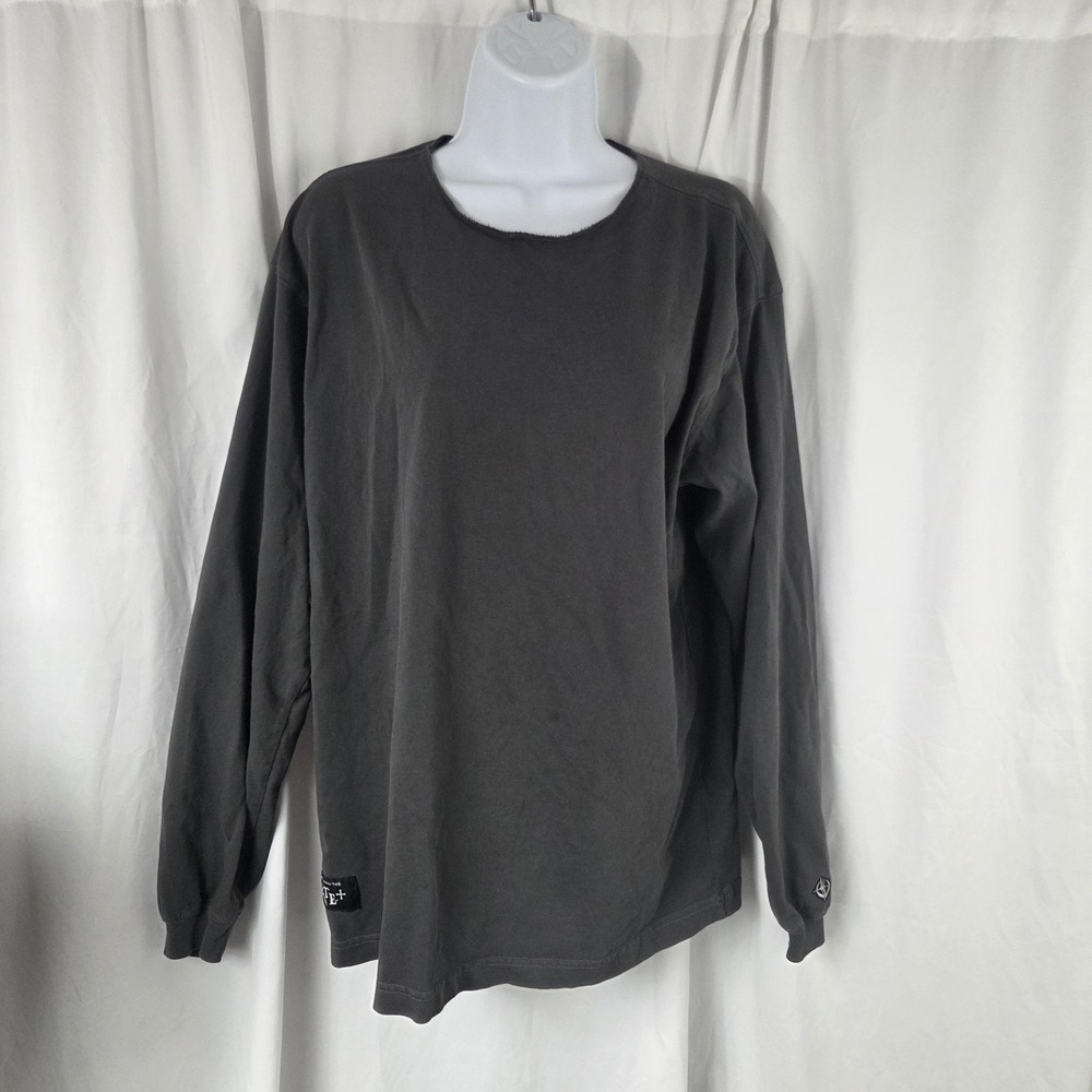 ENHYPEN Shirt Mens Medium Gray FATE+ World Tour Long Sleeve Graphic Tee Top